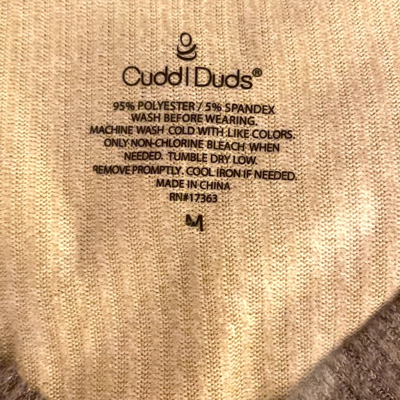 NWT Cuddle Duds Sweater Knit V-Neck Pajama Set MEDIUM, Blue Plaid - Picture 3 of 5